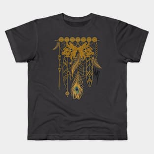 Boho gold design Kids T-Shirt